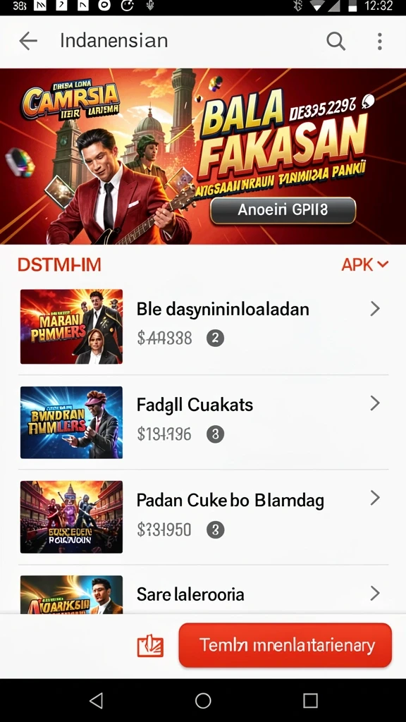 harapjp - Tampilan menu utama yang menarik dan mudah dinavigasi.