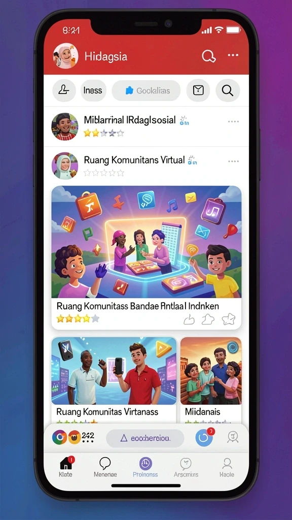 winidn - Tampilan antarmuka yang menarik dan mudah dijelajahi.